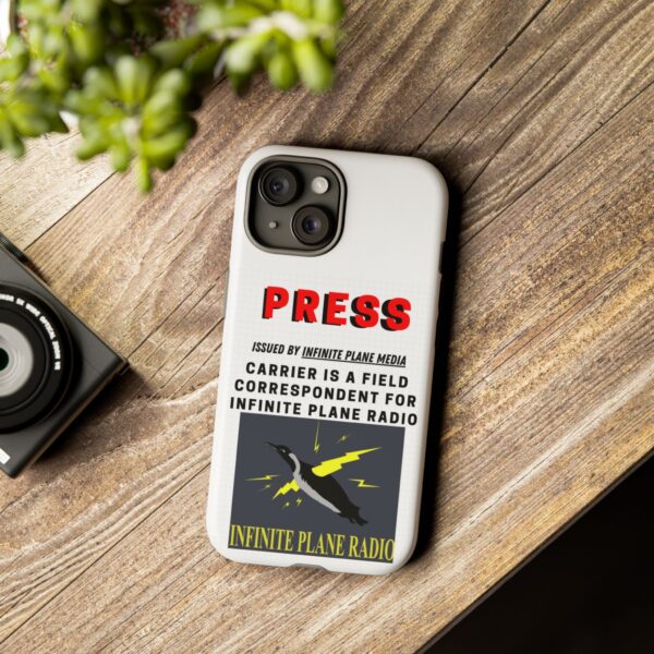 Press Badge Phone Case - Infinite Plane Radio - Image 101