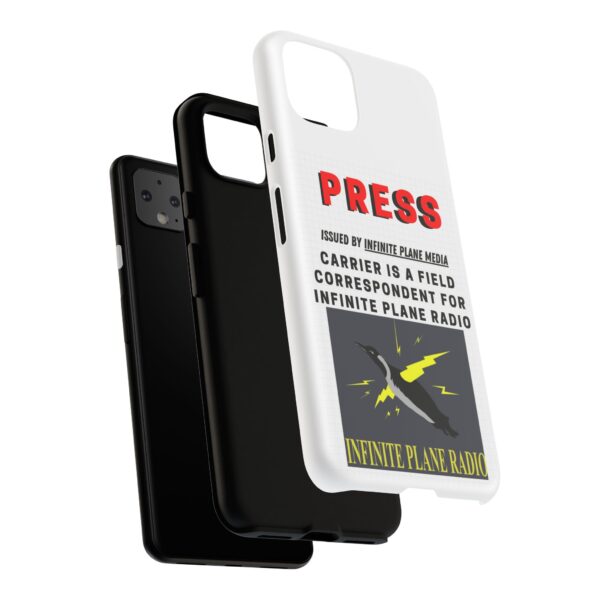 Press Badge Phone Case - Infinite Plane Radio - Image 236