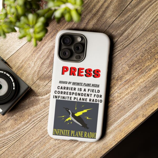 Press Badge Phone Case - Infinite Plane Radio - Image 122