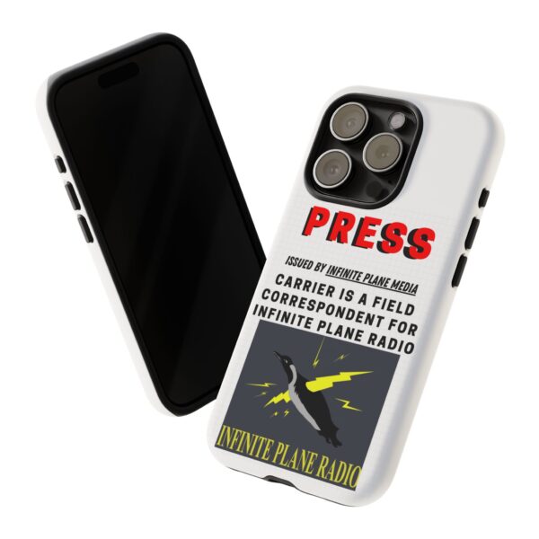Press Badge Phone Case - Infinite Plane Radio - Image 115