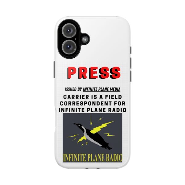 Press Badge Phone Case - Infinite Plane Radio - Image 147
