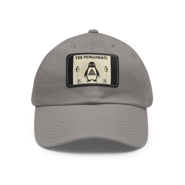 The Penguinati Design Dad Hat with Leather Patch - - Image 29