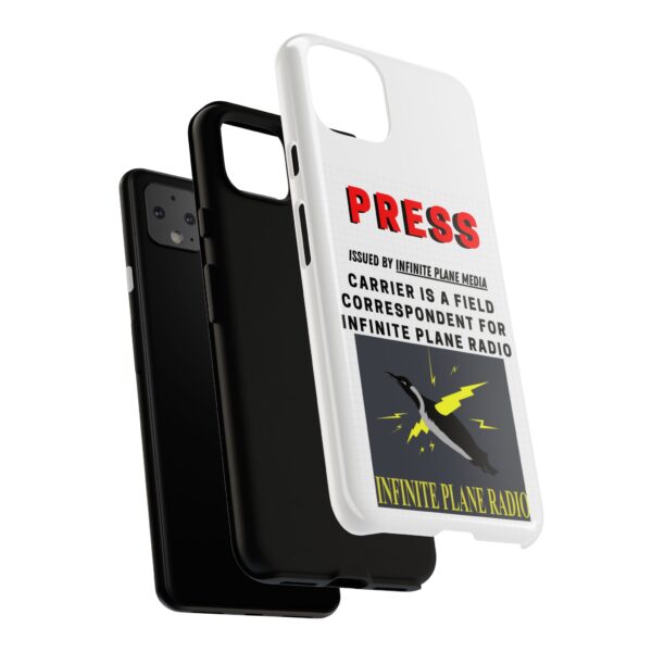 Press Badge Phone Case - Infinite Plane Radio - Image 233
