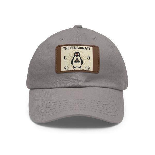 The Penguinati Design Dad Hat with Leather Patch - - Image 37