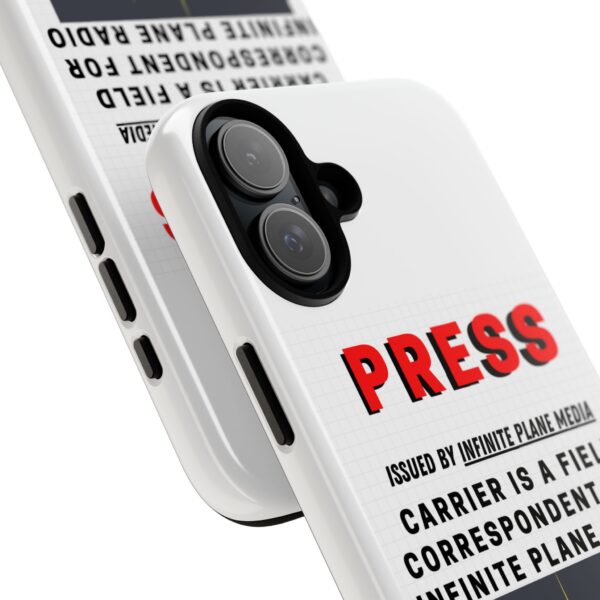 Press Badge Phone Case - Infinite Plane Radio - Image 148
