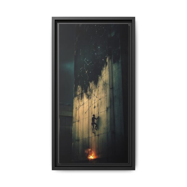 Framed Wall Art - Cosmic Climber Canvas Print